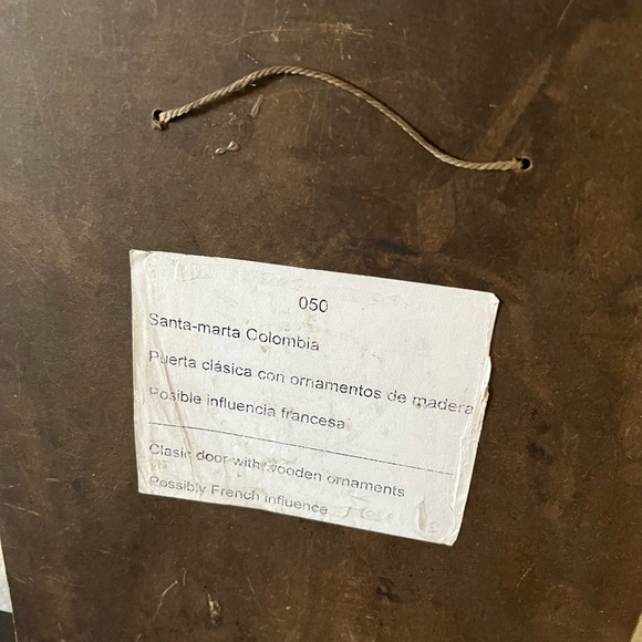 Decorative to scale artisanal handmade wood doors. Made in Colombia - Picture 2 of 2